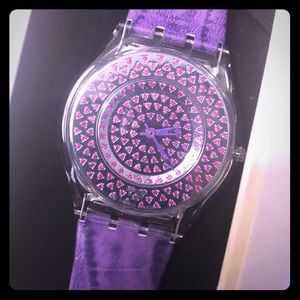 Swatch purple watch